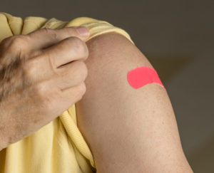 arm bandage vaccination