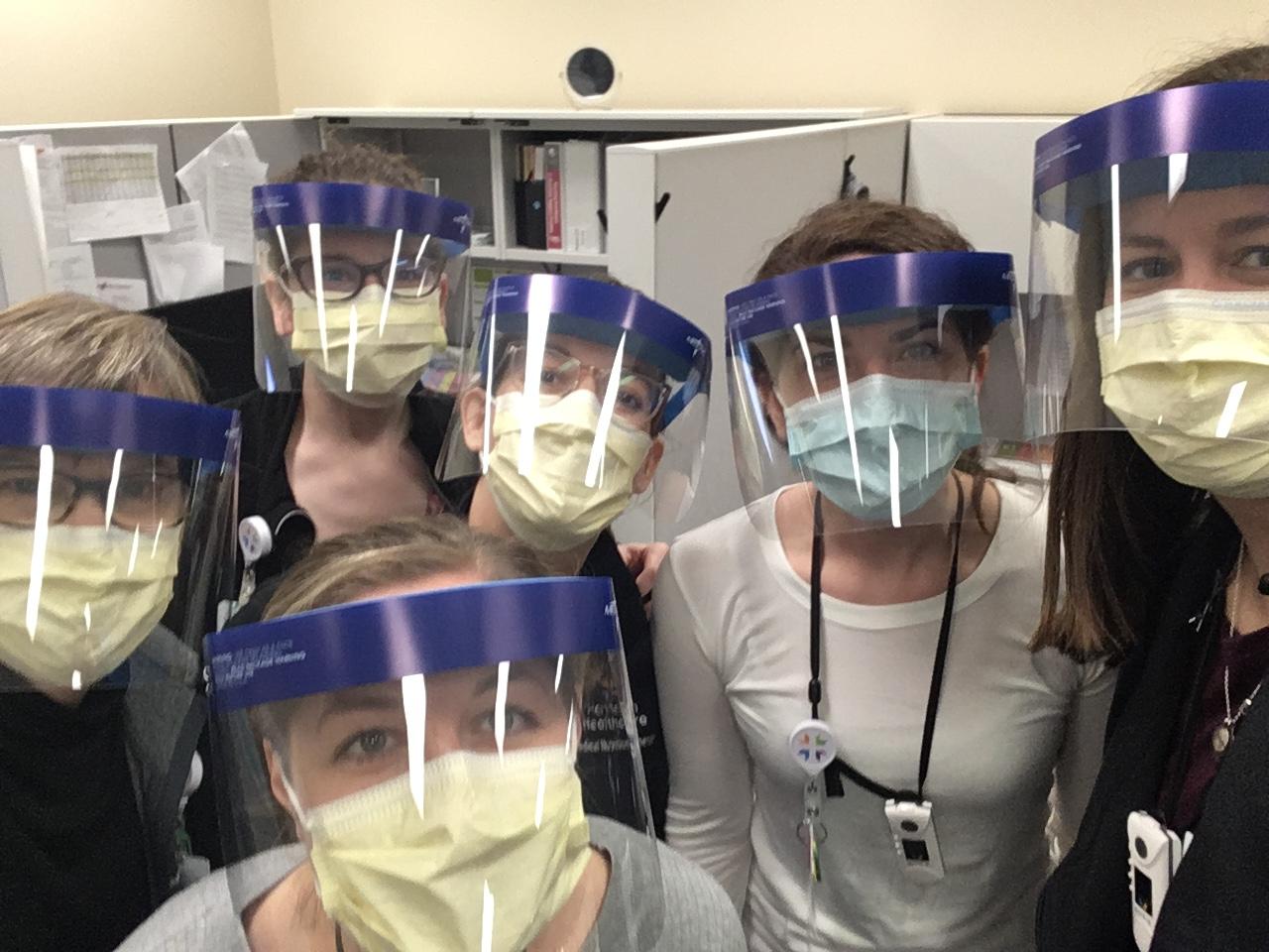 Dietitians With Face Shields