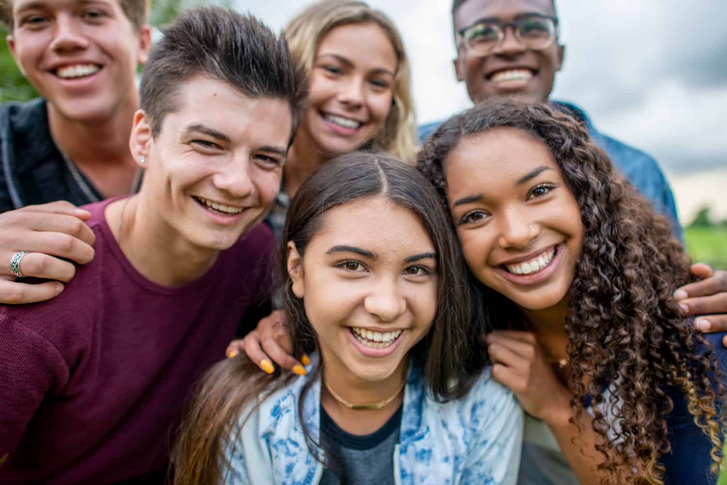 diverse group of adolescent youth, adolescent and young adult health, adolescents, teens, healthcare for young adults, teen healthcare