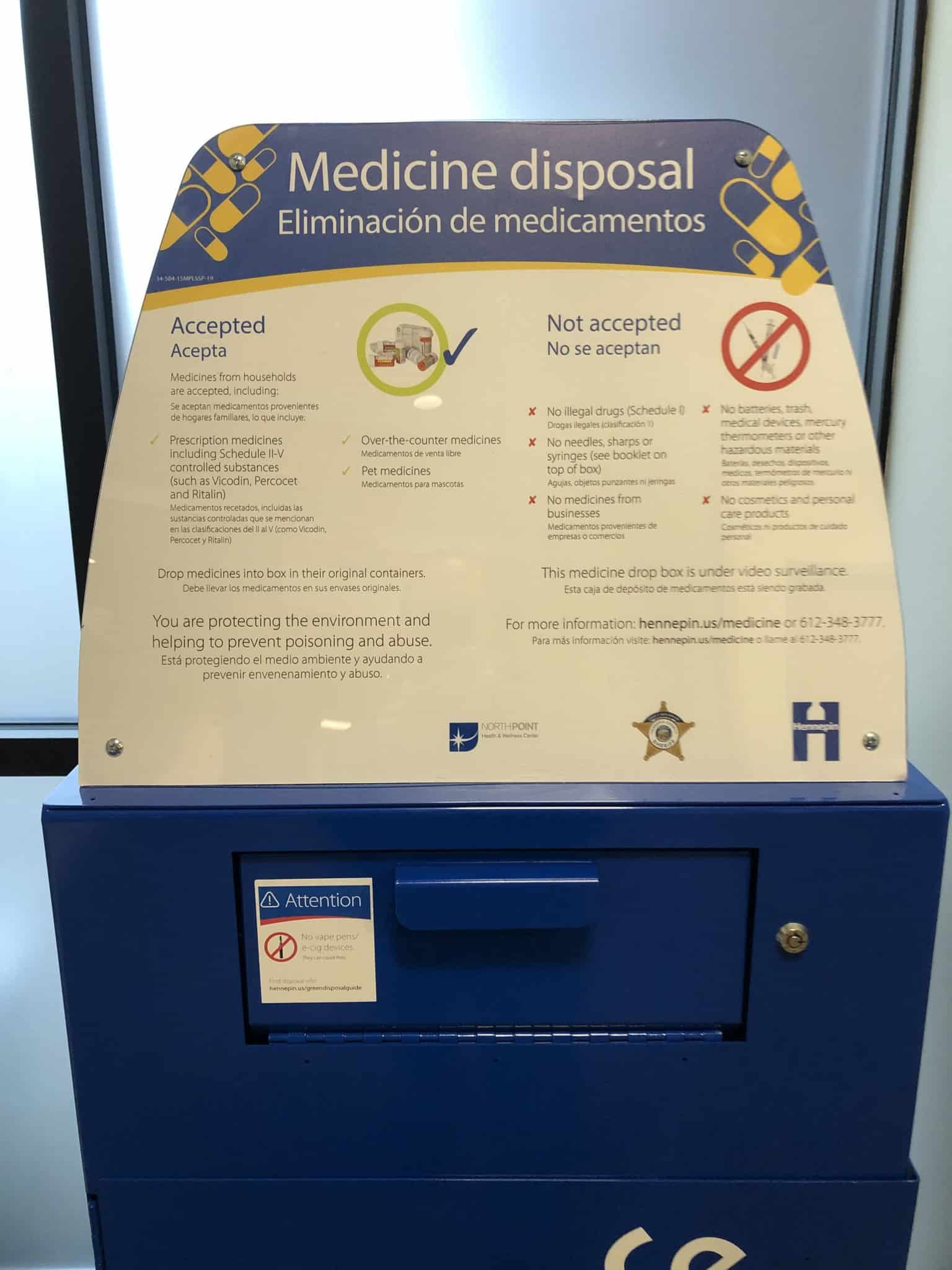 News Flash • Medicine Disposal Drop Box