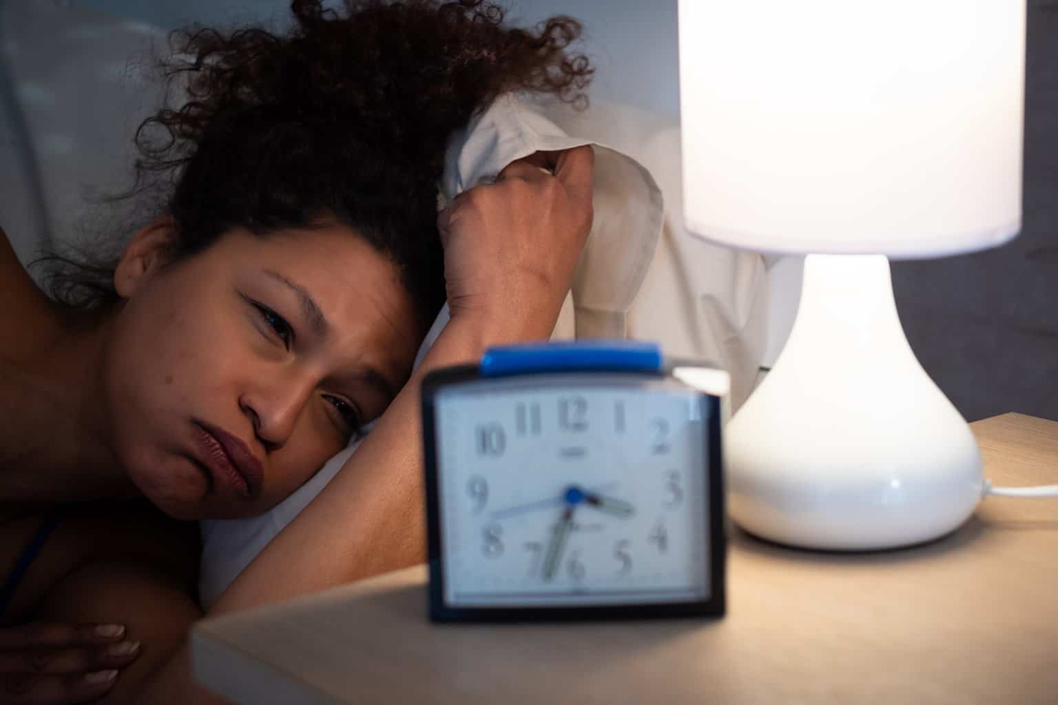 black Woman with Insomnia Clock