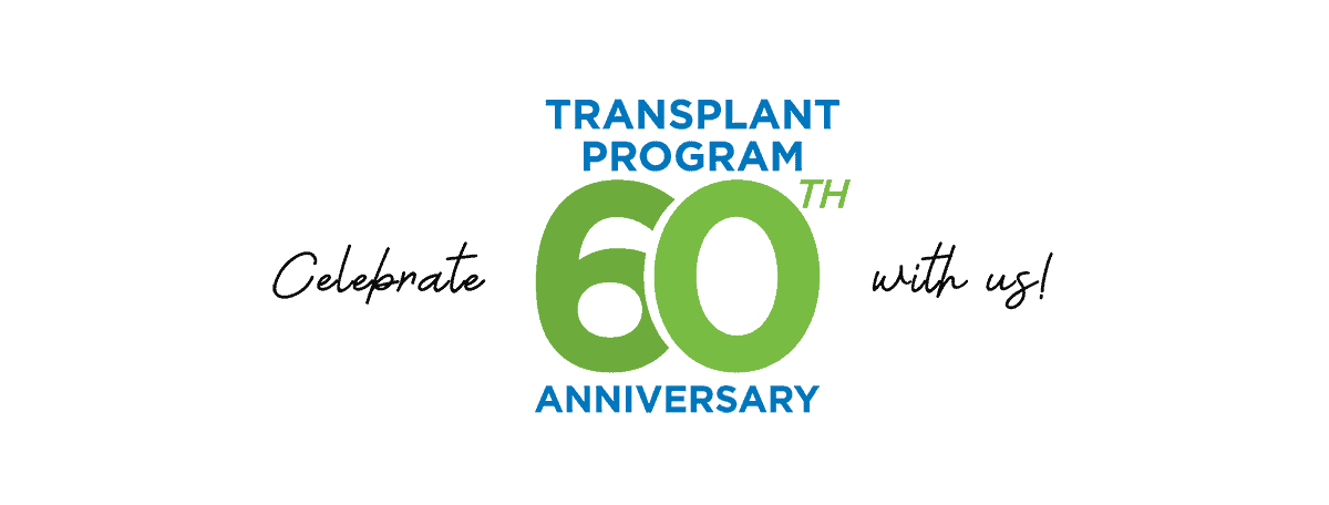promotional text for 60 Years Healing for Transplant patients