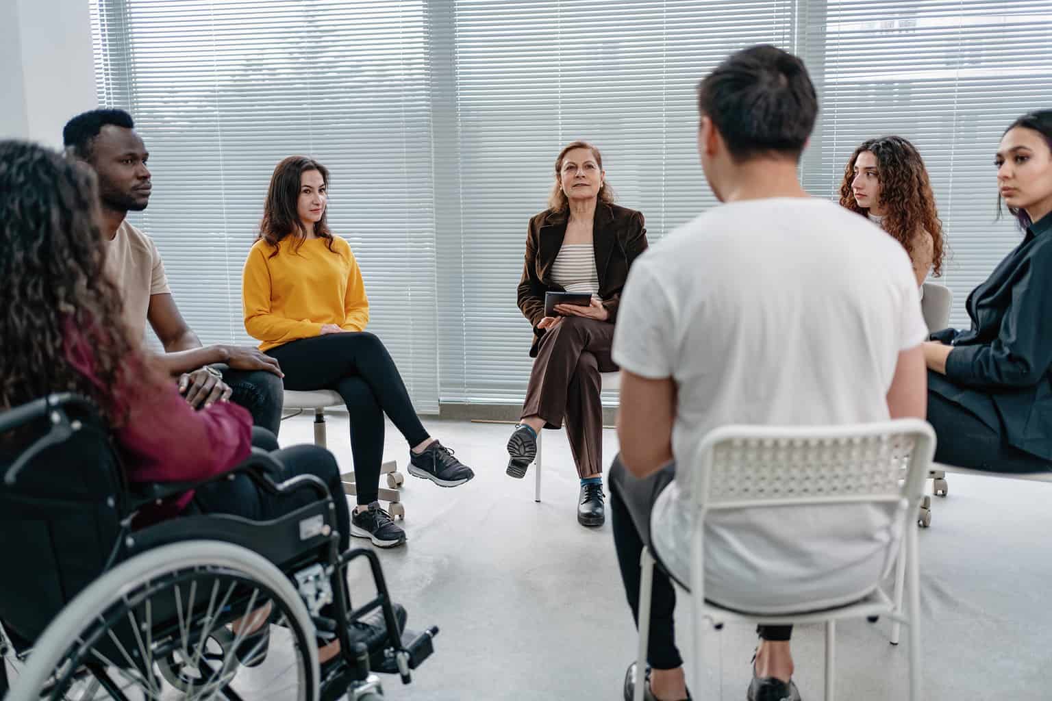 Group Therapy with young girl in Wheelchair