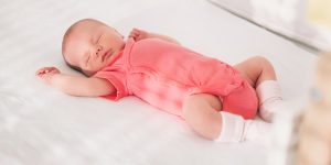 baby sleeping on back, go to sleep little one, sids, sudden infant death syndrome, baby sleep safety, safe to sleep recommendations, nichole castillo, aprn, pnp