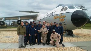 Joe Skinner with his disaster response team in front of plane, MN-1 DMAT, disaster response team, joe skinner, national disaster medical system, emergency response team
