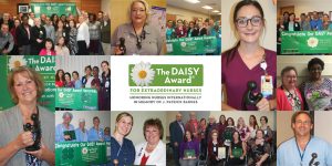collage of photos for the daisy award, 144 nurses, nurse recognition, daisy award, nominate a nurse, nursing excellence