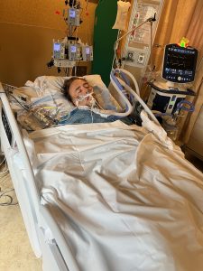 jared murphy in hospital bed in the hennepin healthcare emergency department, heart attack, cardiac arrest, widowmaker, hennepin ems, occlusion myocardial infarction