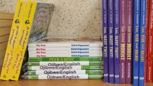 nicu books in ojibwe, neonatal intensive language program, reach out and read, childrens books, read to in their native language, multilingual books