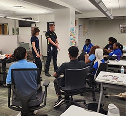 Talent Garden Interns in ems classroom, shadowing, youth of color, youth summits, healthcare mentorship