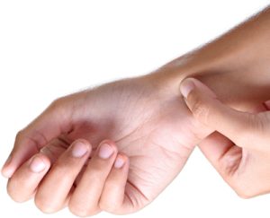 self-acupressure massage to wrist