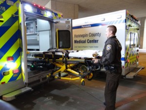 Stryker Power-Load lifts into ambulance with ease.